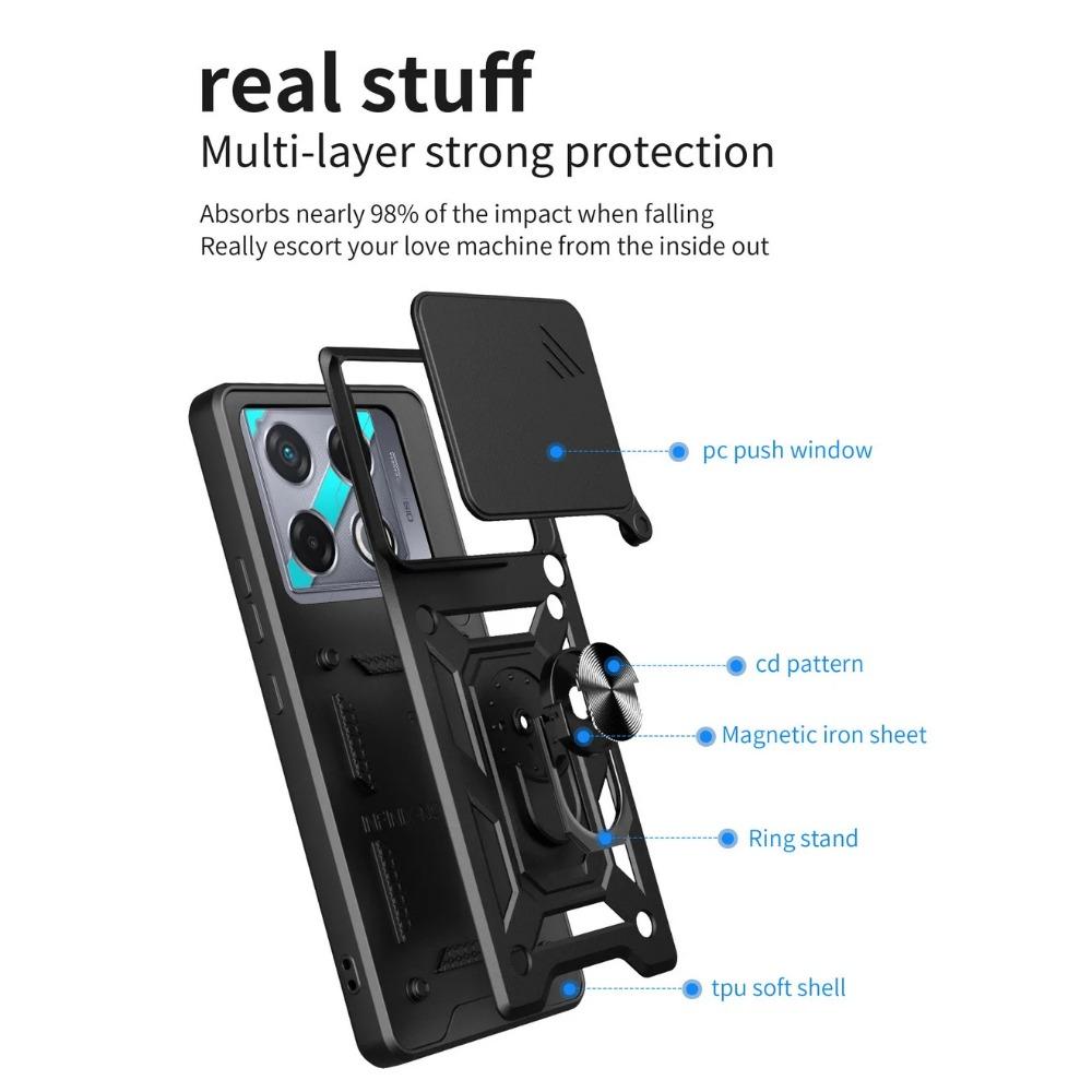 Military Armor Holder Camera Protect Case for INFINIX GT 20 Pro GT20 Pro Infinix Note 40 Pro + Note 40 Pro Note40  Hybrid Ring Stand Shockproof Cover