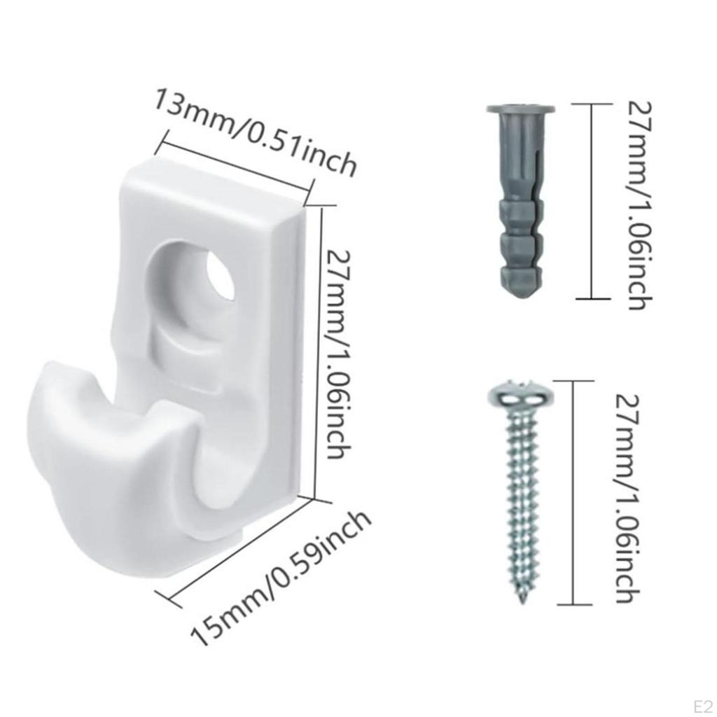 24 de bucăți Suport pentru rafturi Rafturi pentru dulap Agrafe incluse Șuruburi Lumină robustă de Crăciun suspendată