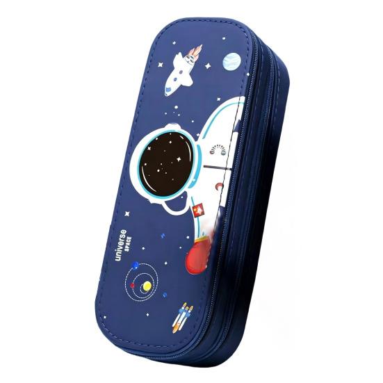 Astronaut Pencil Case for Kids Large Capacity Space Theme Pencil C