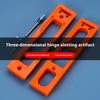 Door Hinge Mounting Template Kit, Hinge Router Template & Installation Tool for 3-5" Hinges Adjustable 3D Hinge Punching Mo K9L7