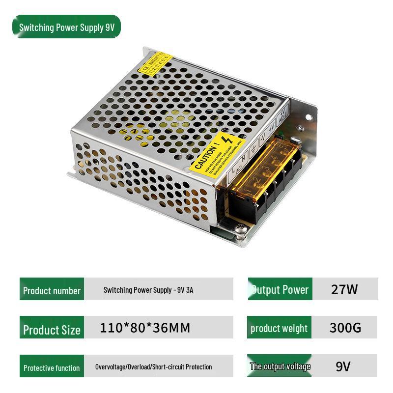 9V S Series Industrial Switching Power Supply: DC Transformer (2A, 3A, 5A, 10A)