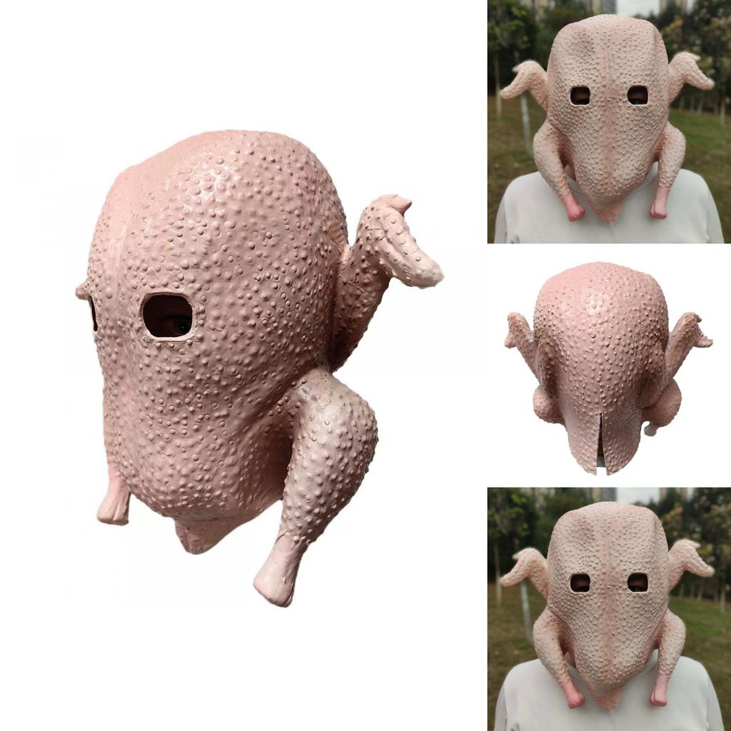 Funny Latex Chicken Mask For Halloween And Party Costumes With Fun
