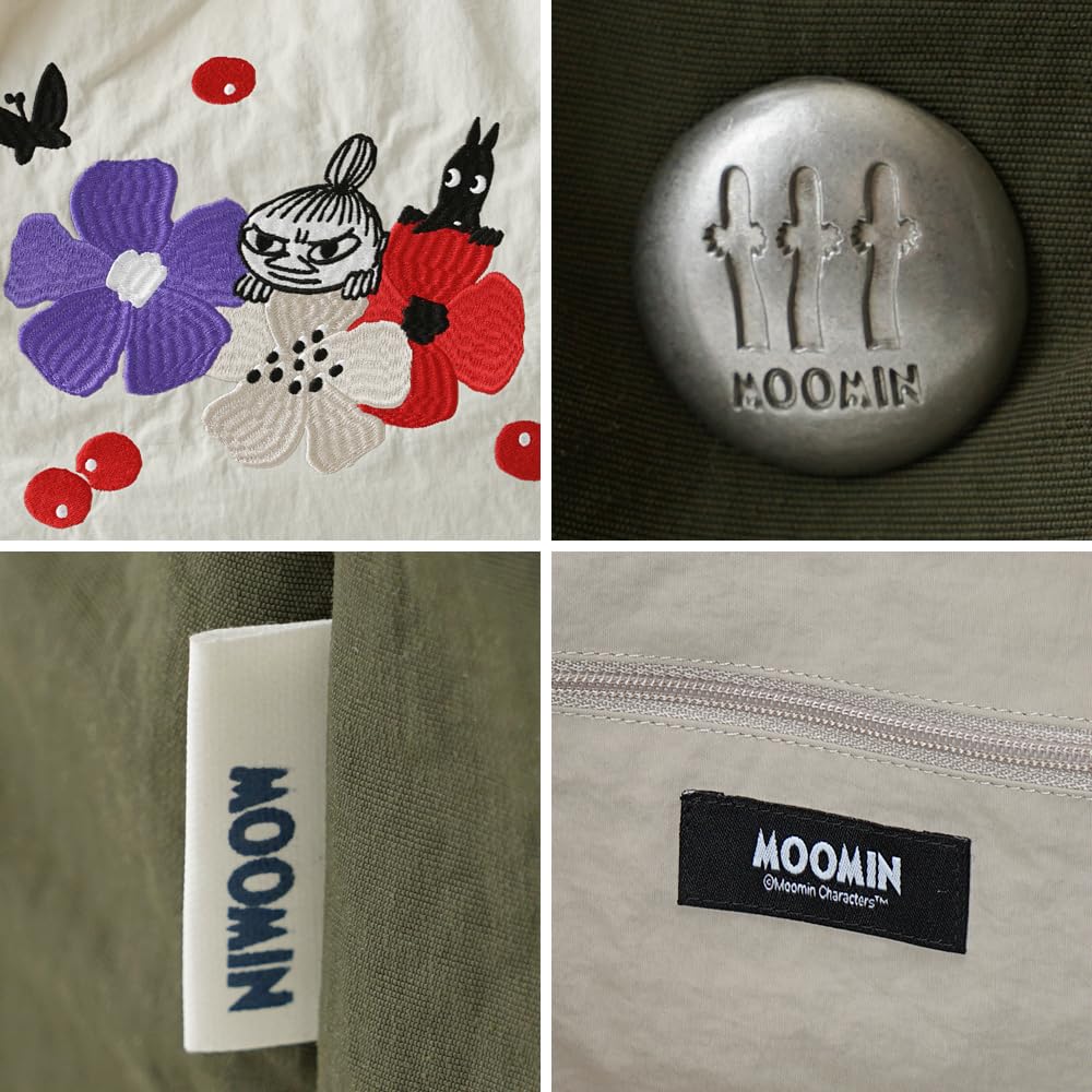 Moomin Tote Bag, Eco Bag, Large Capacity, Women's, Embroidered, Cute, RMPK-01