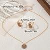 Fashionable and elegant hand-painted floral pattern simple and exquisite design women's jewelry set