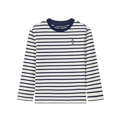 Kids Striped Long-Sleeve Cotton T-Shirt