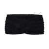 Winter Cross Knit Headband Thick Crochet Turban Knitted Ear Warmer with Plush Lining Ear Muffs Cold Weather Stocking Stuffers
