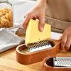 1/3Pcs Wooden Handle Cheese Grater Stainless Steel Cheese Vegetable Fruit Shredder Citrus Chocolate Grater Handheld Grater Tools