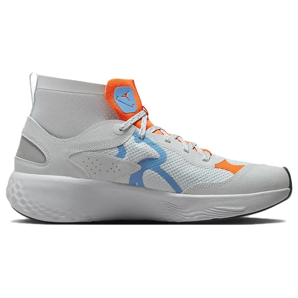 New JORDAN Delta 3 Mid Pure Platinum Chambray Total Orange DR7614-004