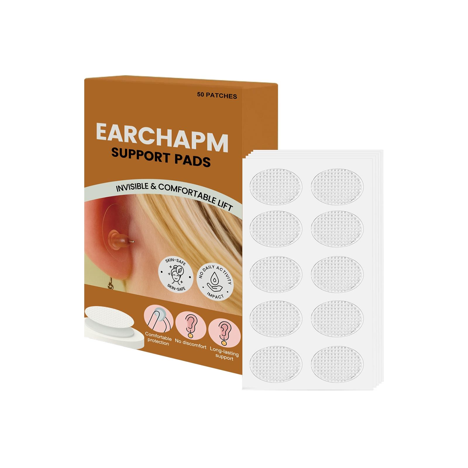 

Полоски для поддержки мочек ушей предотвращают отвисание серег под весом и уменьшают давление и боль на мочках ушей. белый