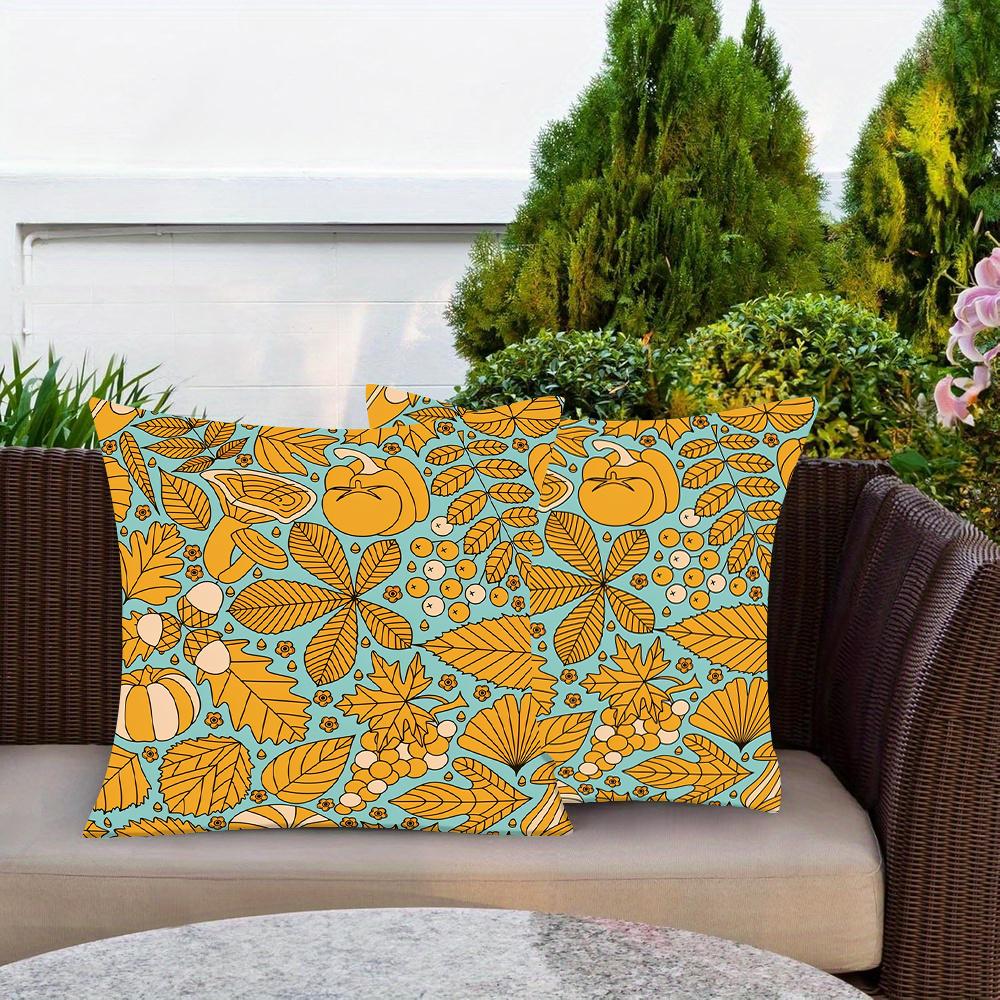 1ks povlak na polštář s potiskem dýní, polyester, bytový dekor, povlak na polštář do auta, potah na polštář na pohovku, bytový dekor 45x45cm