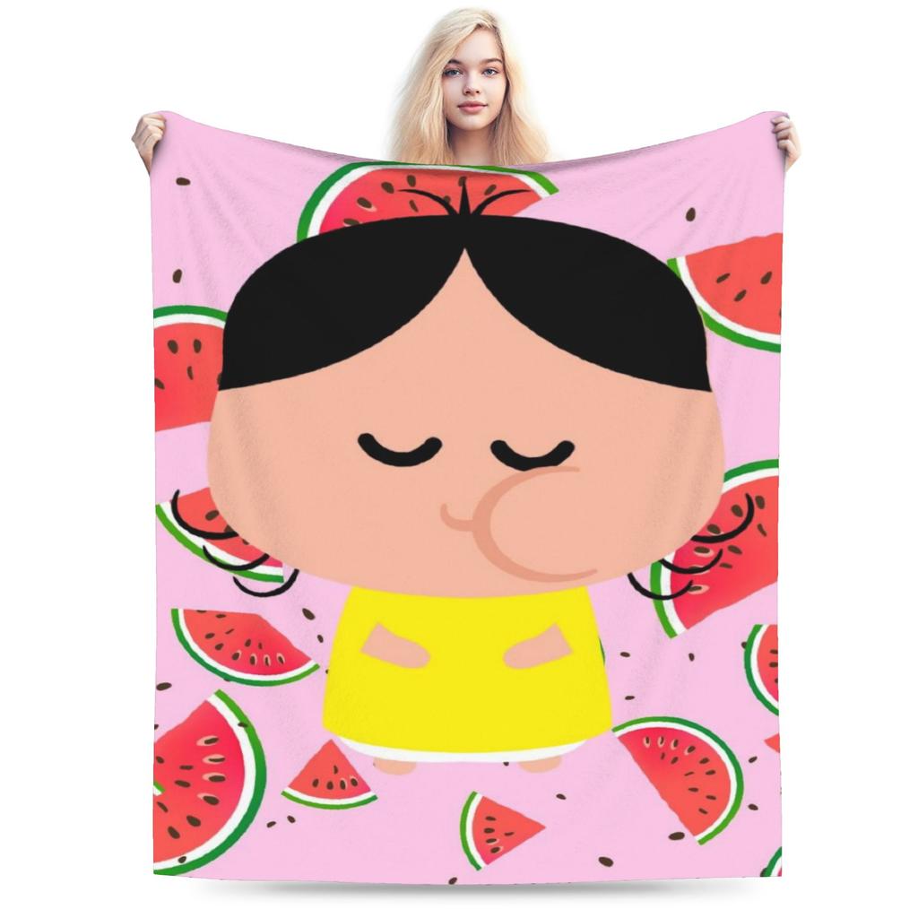 Anime Magali Festa Super Soft Blanket For Chair Sofa Bed Novelty Bedding Throws Winter Picnic Flannel Bedspread