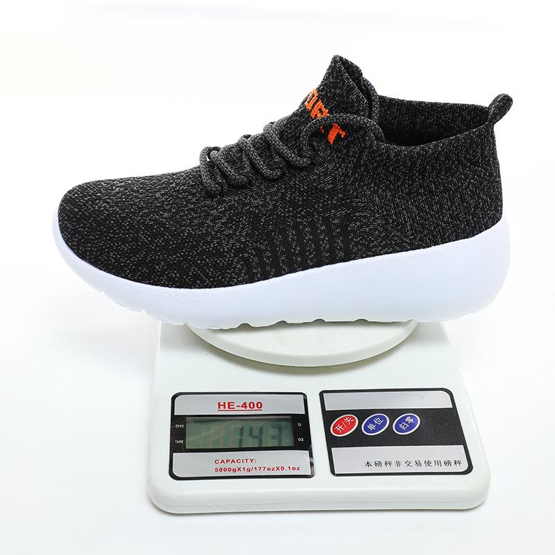 Summer women's shoes popcorn bottom fly-woven mesh breathable middle-aged and elderly sports running shoes one-pedal socks shoes