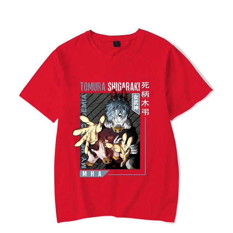 

New Shigaraki Tomura Print T Shirts Women Men Casual Round Neck Tees Top Summer Cool Anime Loose Short Sleeve S