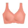 Wave Pattern U-shaped One Piece Underwear for Women Gathered with Jelly Glue Seamless Back and Steel Ring Bra