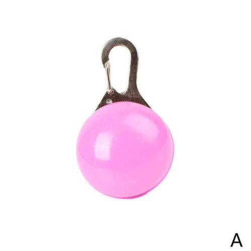 Waterproof Pet Dog Cat Collar LED Night Clip Tag Flashing Light Luminous K2Y6