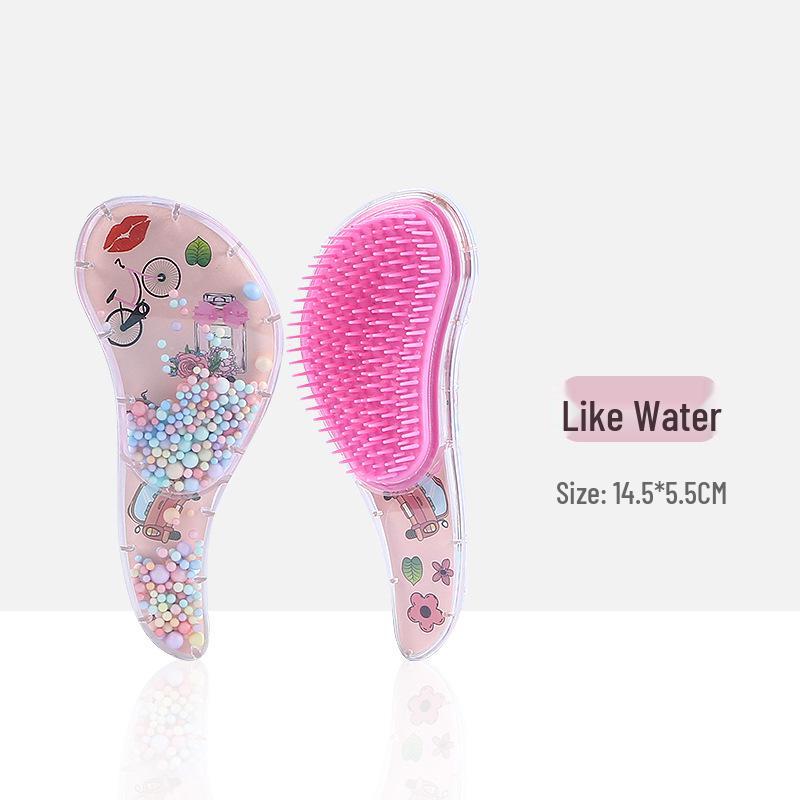 

Transparent Anti-Knot Cartoon Kids Massage Comb