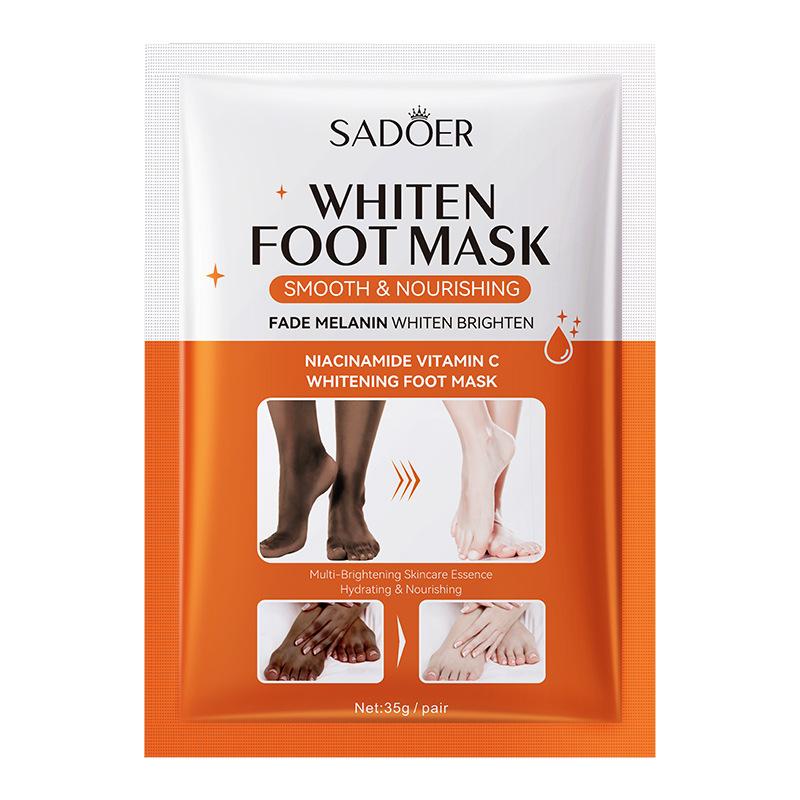 1Pairs Sadoer Plant Foot Mask Moisturizing Whitening Foot Peeling Mask Exfoliating Feet Pedicure Exfoliant Feet Skin Care