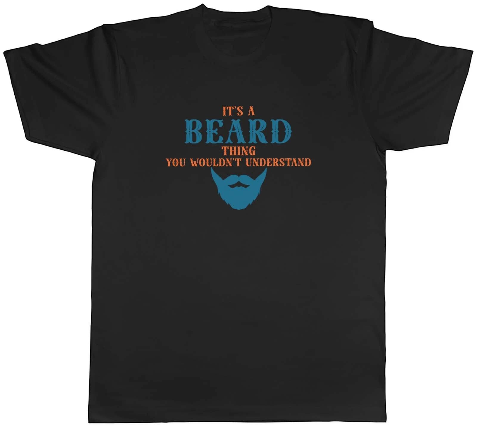 Beard Thing Mens T-Shirt November Mustache Beard Movember Tee Gift M
