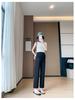 High Elastic Belly Support Maternity Slimming Straight-Leg Pants for Spring, Summer, and Autumn