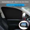 Magnetic Black Vinyl Car Sunshade Mesh - Heat Insulation & UV Protection for Car Windows
