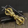1pc Metal Five Strand Pestle Ornament Feng Shui Artifact Accessories Chinese Style Portable Metal Pestle Ornament Home Decor