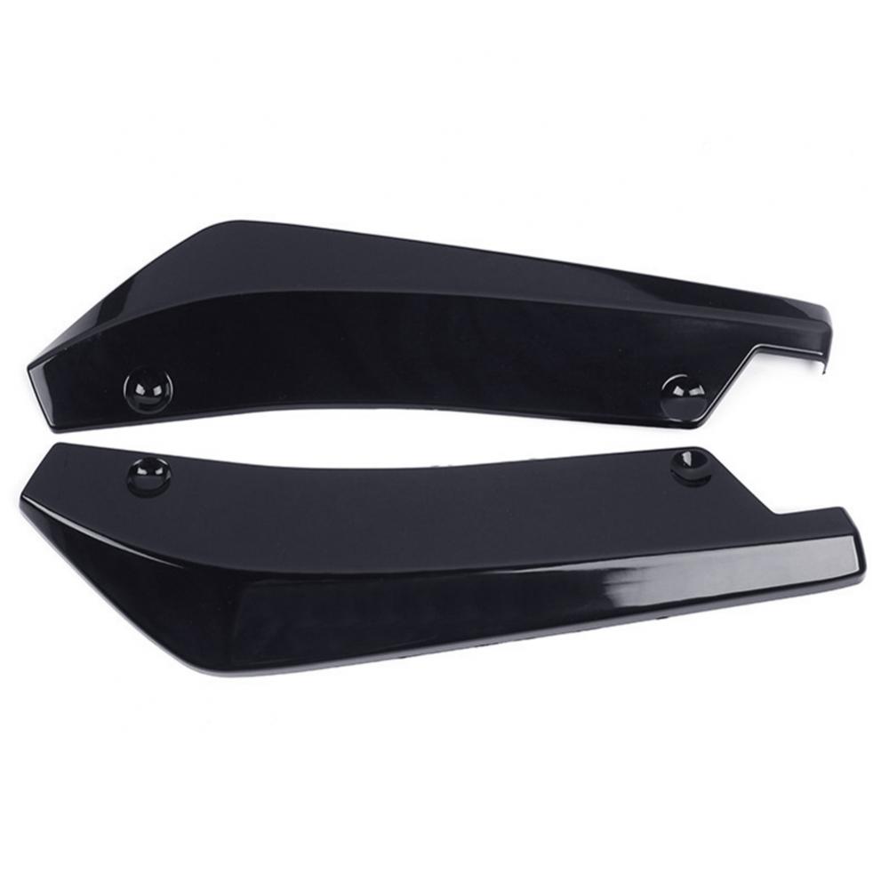 

2Pcs ABS/Carbon Fiber Car Rear Spoiler Universal Car Rear Bumper Lip Diffuser Splitter Spoiler Scratch Protector Car Exterior