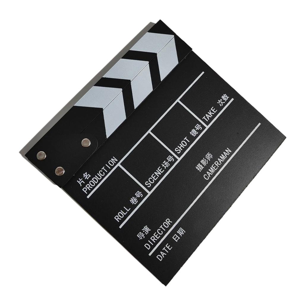 Movie Clapperboard Professional Printed Pattern Wood Video Director Clapperboards Scene Boards Accessories