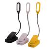 Adjustable LED Clip-On Desk Lamp Battery Powered Flexible Study Reading Battery Learning Book Lamp Portable Bedroom Light