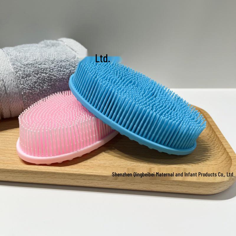 Baby Silicone Bath Brush - Soft Shampoo and Sensory Tactile Brush for Kids.