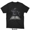 Wizard Cat Reading Spell Book Funny Gothic Dark Magic T-Shirt