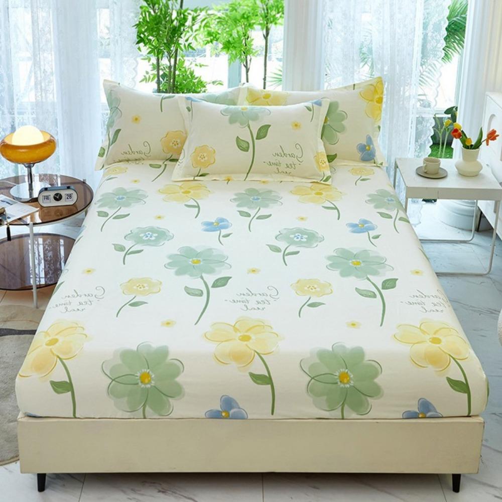 Cotton Mattress Single Piece Pure Cotton Bedspread 1.8 Meters Non-slip Mattress Mattress Cover Crib Brown Mattress Fully Enclosed Protective Cover