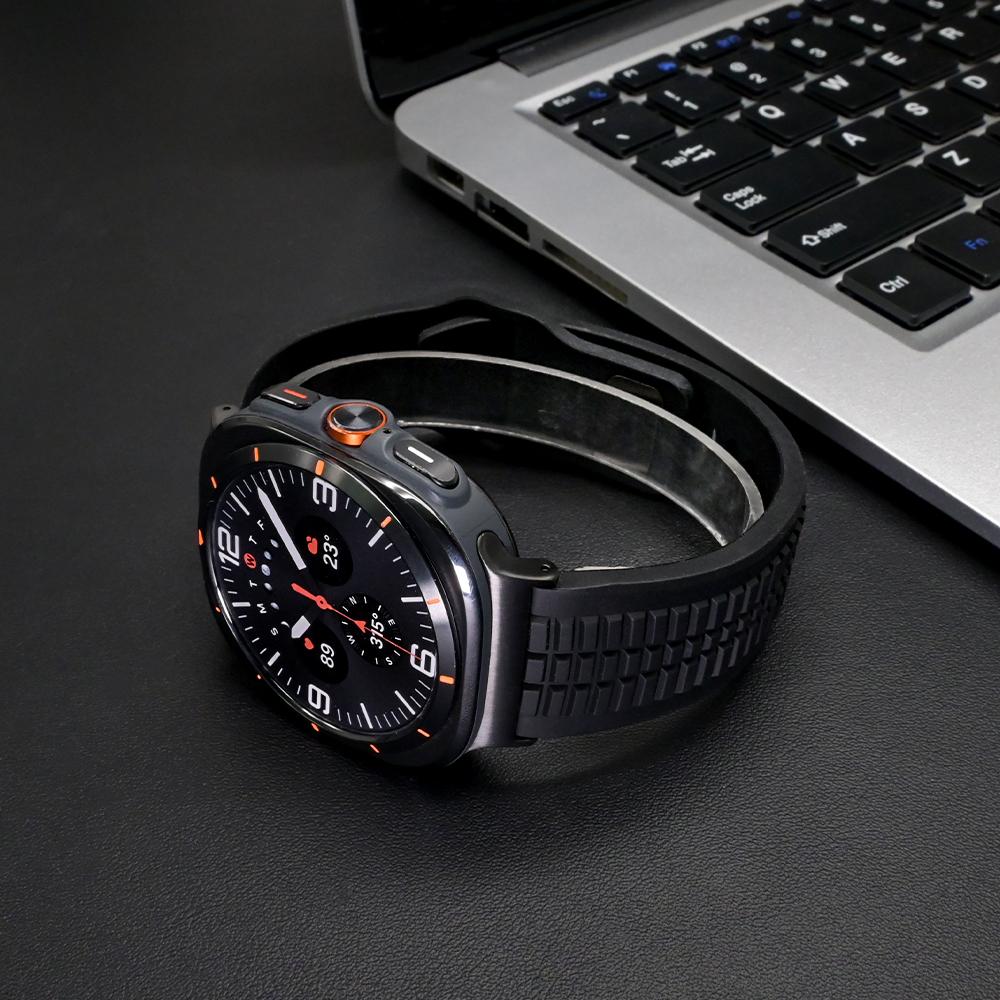 Sport Silicone Strap for Samsung Galaxy Watch Ultra 2025 Bracelet Men Wrist Band for Samsung Galaxy Watch Ultra 47mm 2024 Correa