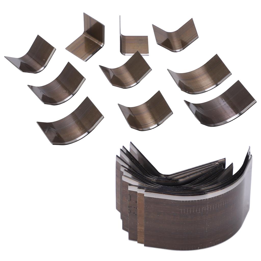 10Pcs Leather Cutter Punch R Angle Arc Shaped High Carbon Steel High Hardness Wear Resistant Portable Leather Punch Set