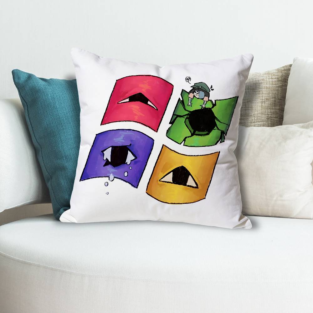

JJoel GGuerra Ena Anime Celebrity Merchandise AllMatch Printed Pillow Case Sofa Car Office Room Decoration Protector 30x30 cm