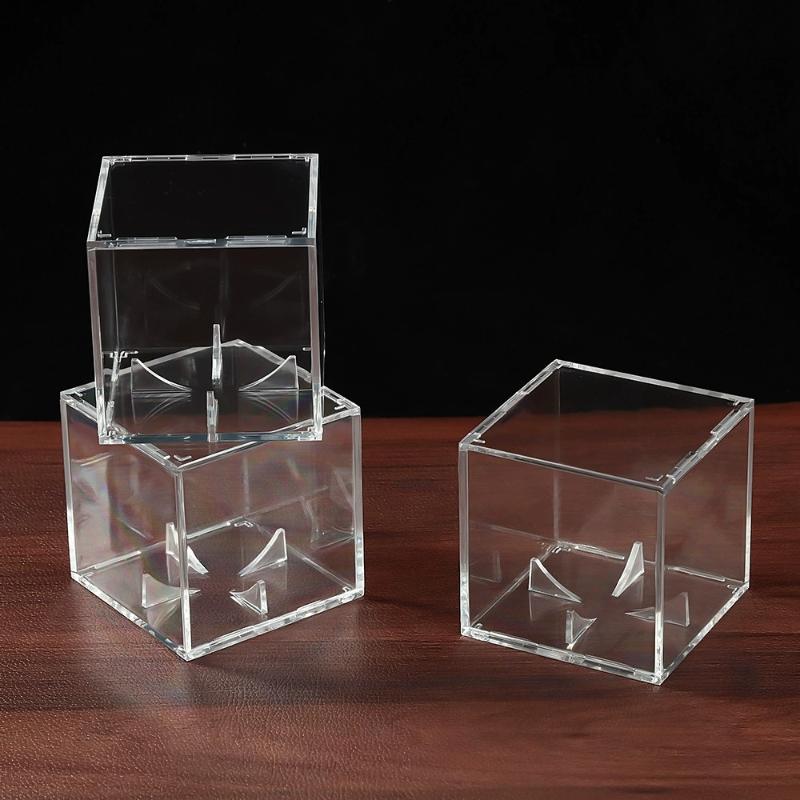 80mm Acrylic Baseball Display Box Dustproof Lightweight Protective Holder for Baseball Souvenir Gift Collection