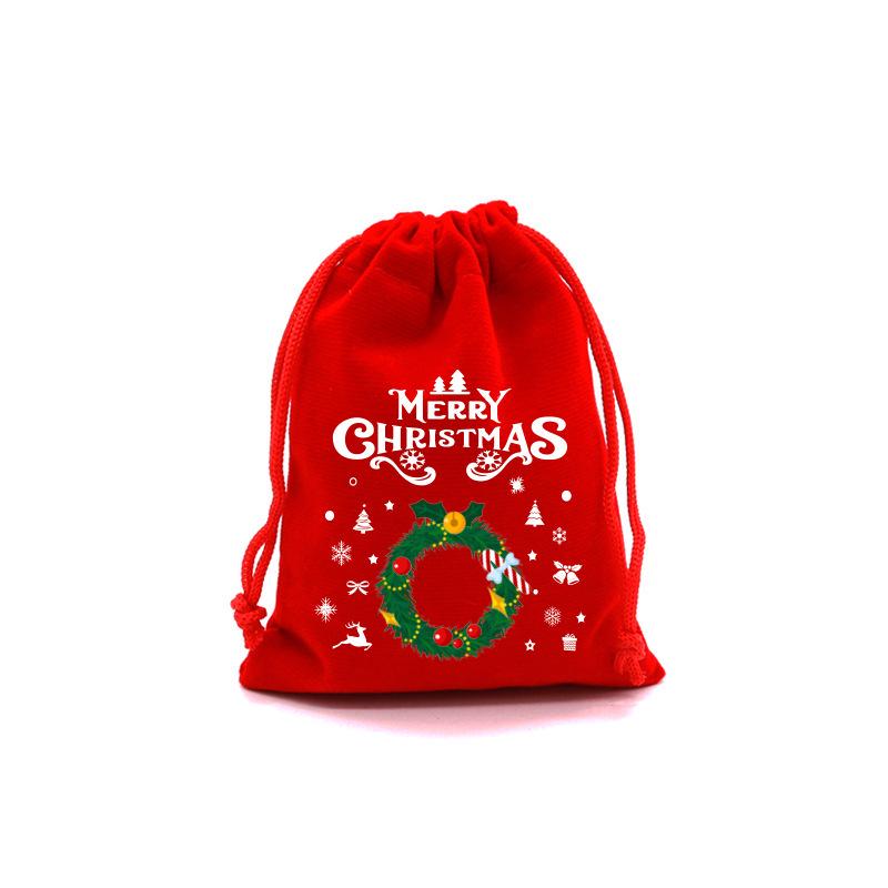Christmas Candy & Apple Gift Bags - Red Snack Packaging