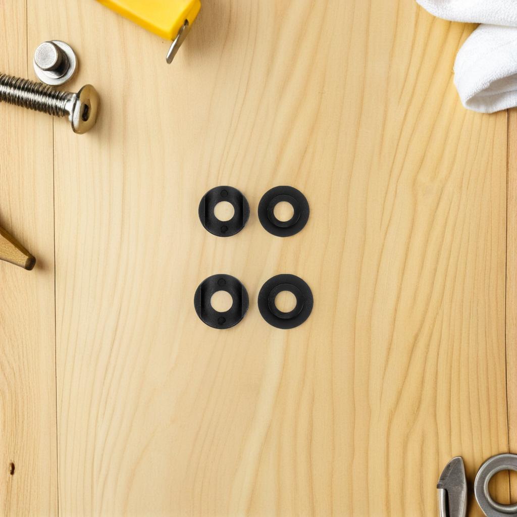50Pcs Curved Washers for Walkers Plastic Saddle Spacers Walker Replacement Parts Enhanced Friction Noise-Free Mobility Aid
