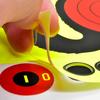 10Pcs Shooting Target Papers Self Adhesive Good Impact Blasting Effect Exquisite Pattern Multiple-holes Highly Visibility Shooting Practice 4 Styles
