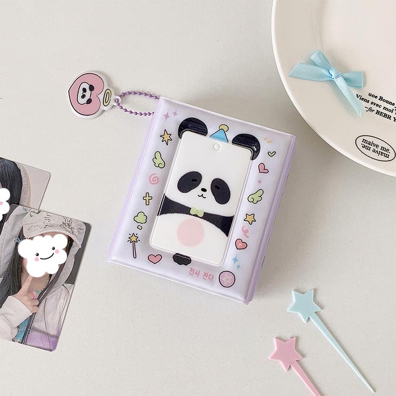 Cute Cartoon Kitten Three-Inch Album Student 40 Slot Photo Card Binder Polaroid Idol Mini Photo Card Storage Album Girls Gift