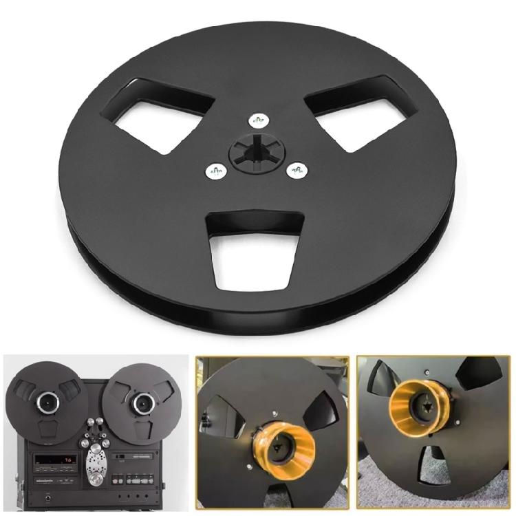 5 Zoll 3-Loch Aluminium-Spule Ersatz mit 1/4 Zoll Schrauben für 1/4 Zoll Band Studio-Qualität Klangwiedergabe