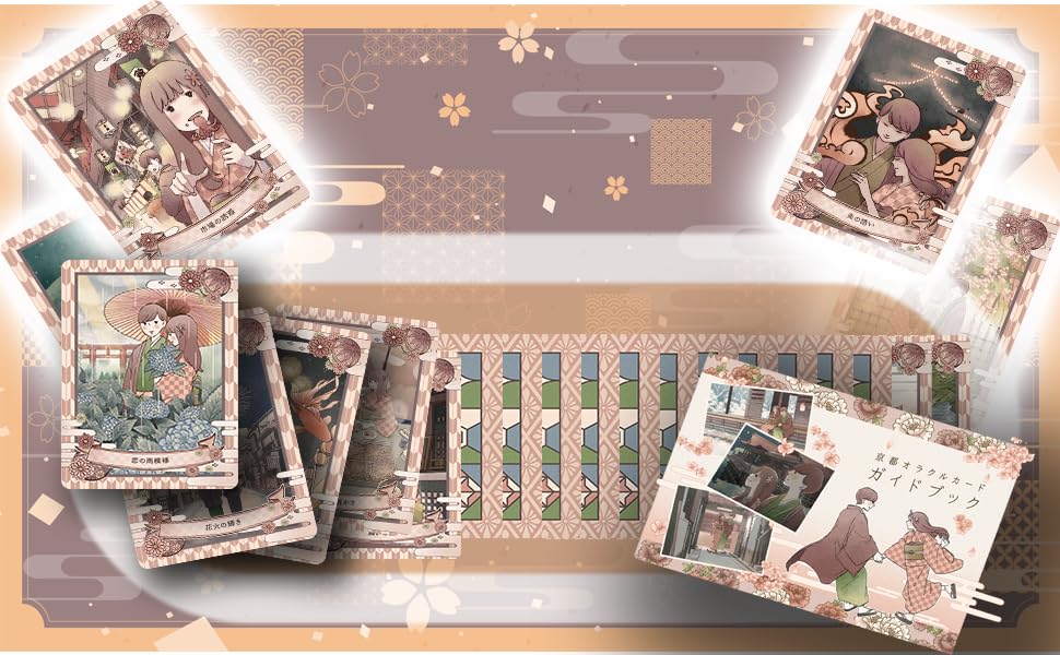 [Includes Japanese Instructions] Kyoto Matchmaking Oracle Cards, KYOTO ORACLE DECK, Beginner-Friendly, Cute