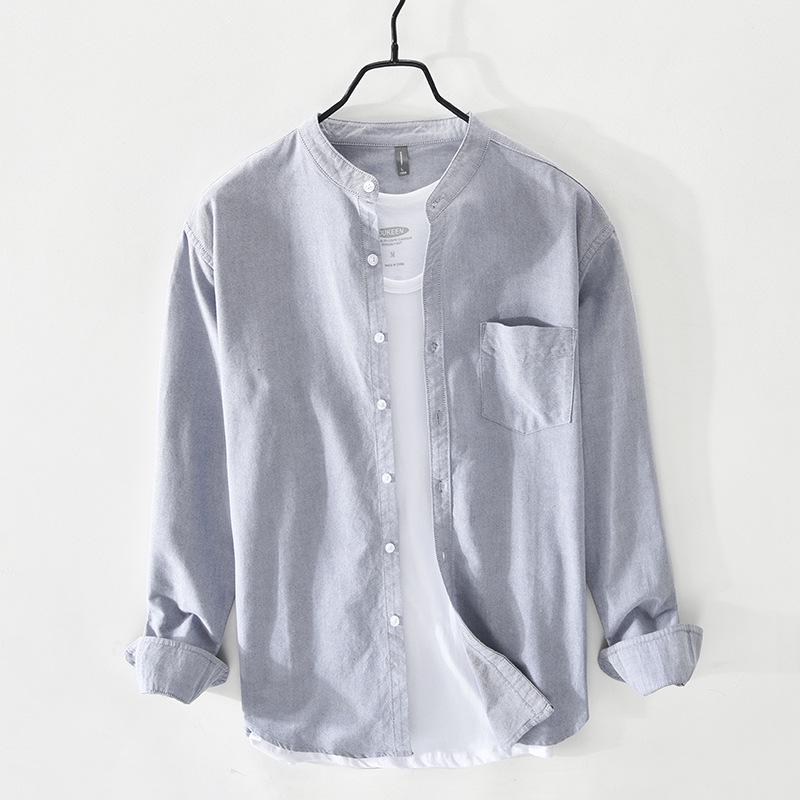 

514 Men s Casual Shirt Collection L павлин голубой