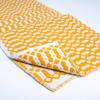 50x70cm Handwoven Cotton Chenille Doormat, Honeycomb Textured Entrance Mat, Non-Slip Washable Absorbent Floor Rug for Kitchen Bathroom Hallway Bedroom