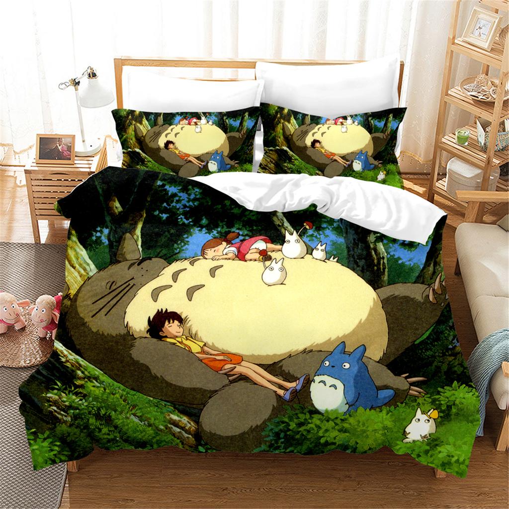 Anime Home Bedroom Comforte Nordic Polyester Material Suitable for Children and Adults 3-piece Set