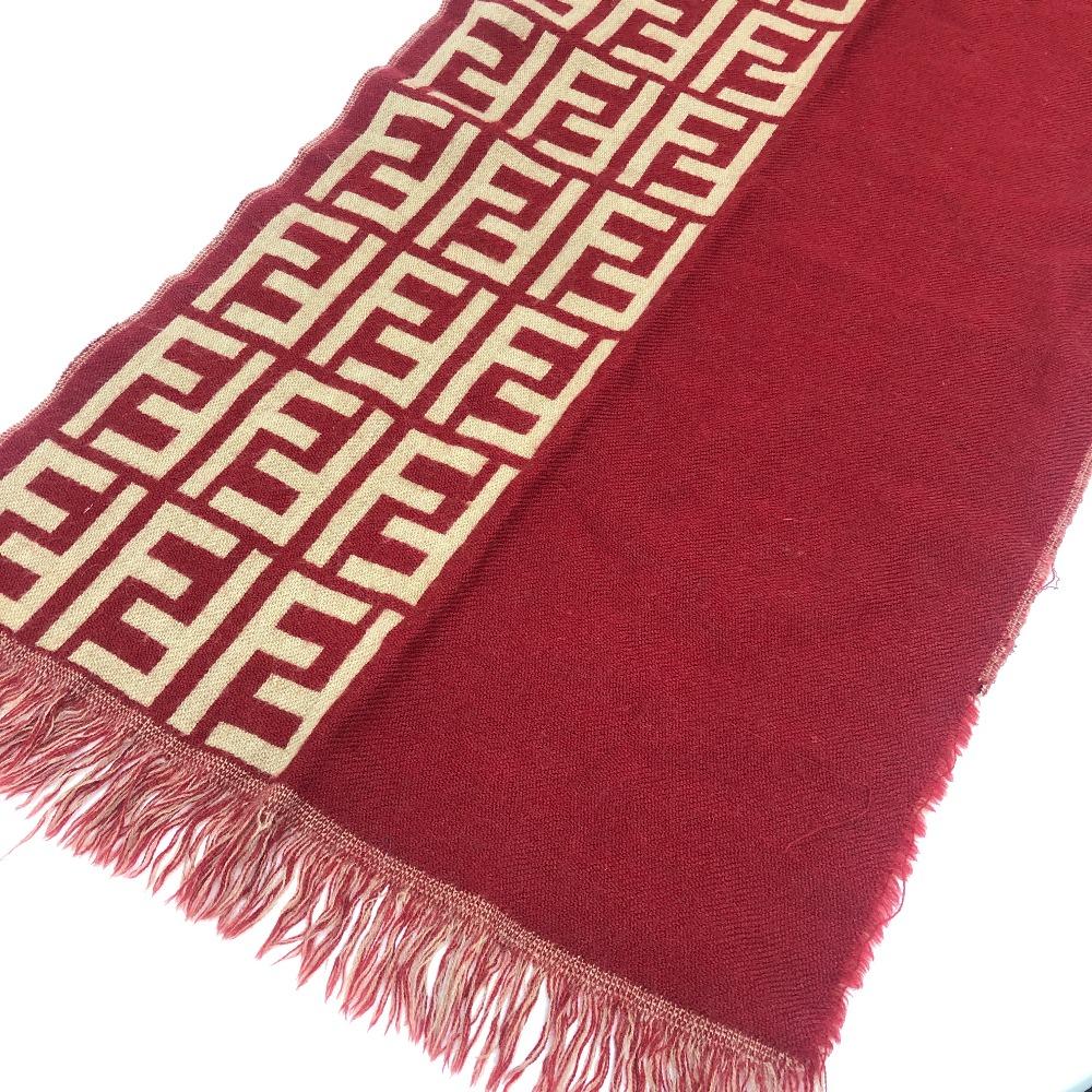 FENDI Zucca pattern Gear Reversible Stole/Shawl Scarf
