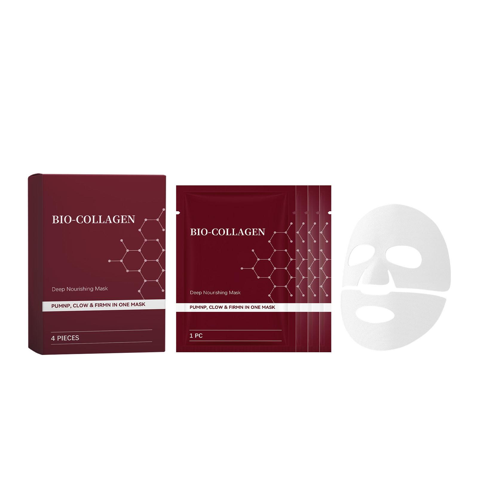 

Коллагеновая увлажняющая маска осветляет тон кожи, против морщин, увлажняющая и увлажняющая отшелушивающая маска. 4 мл One Size красный