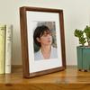 New Chinese Style Black Walnut Mortise and Tenon Photo Frame - Solid Wood Picture Frame for 6, 7, 8, 10 Inch Photos, DIY Desktop Display
