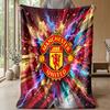 Manchester United Theme Blanket Soft Flannel Blanket Plush Throw Blanket Cozy Sofa Bed Blanket for Home Decor