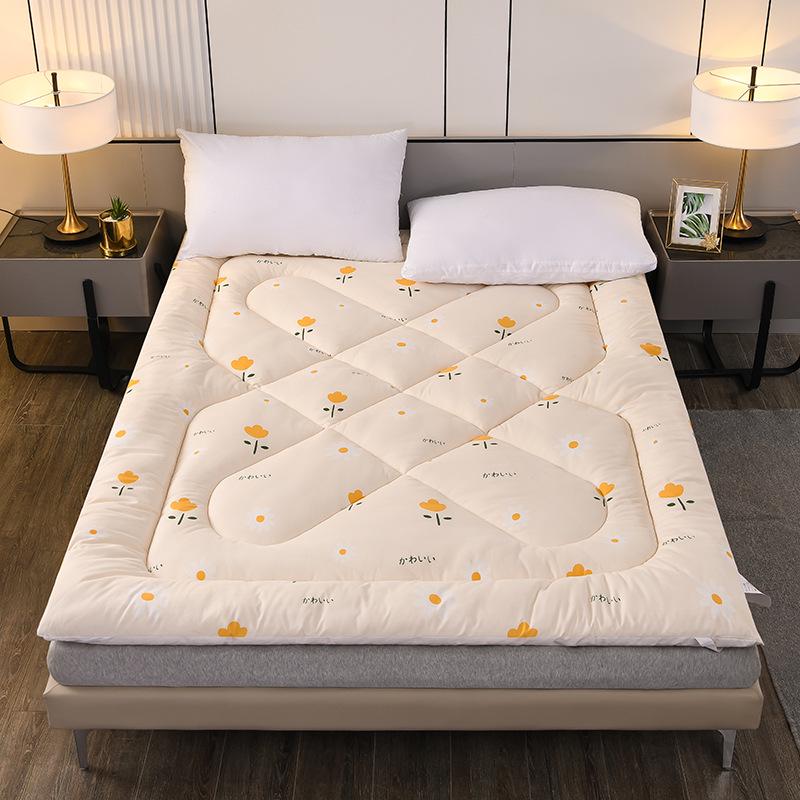 2025 Baumwoll-Matratzenauflage: Weiche, dicke, gesteppte Matratzenauflage für Einzelbetten - Ideal für Studentenwohnheime und Zuhause