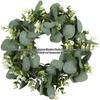 Eucalyptus Flower Wreath Vine Ring for Christmas, Easter, New Year, Wedding, and Home Decoration